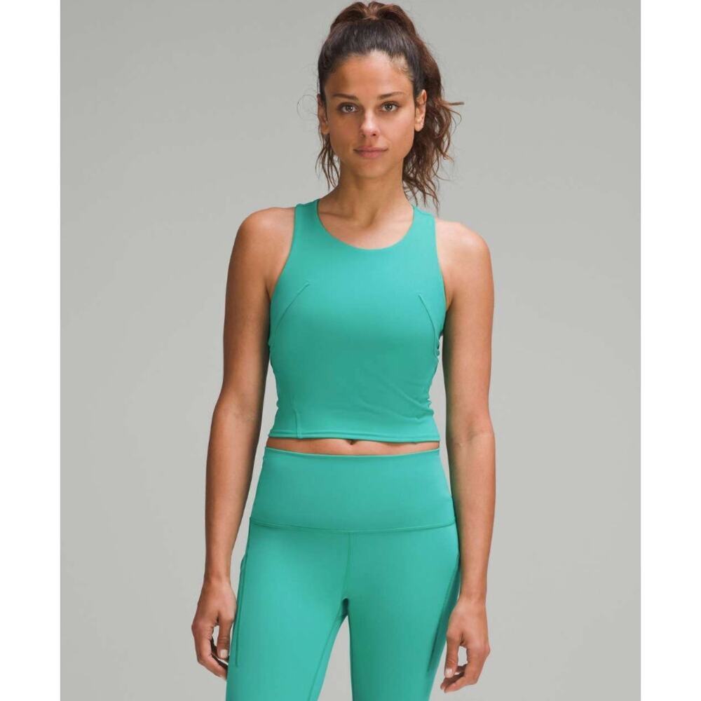NWT Lululemon Wunder Train Racerback Tank Top Kelly Green Size 2‎